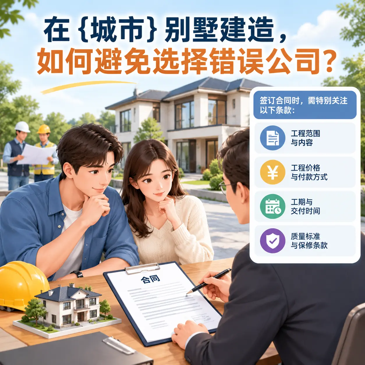 在 盘州 别墅建造，如何避免选择错误公司？