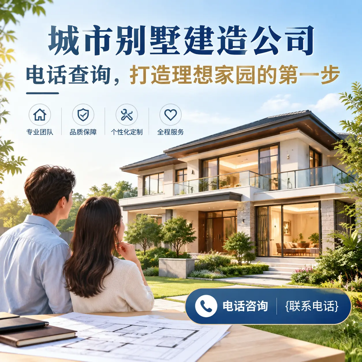 盘州别墅建造公司电话查询,打造理想家园的第一步
