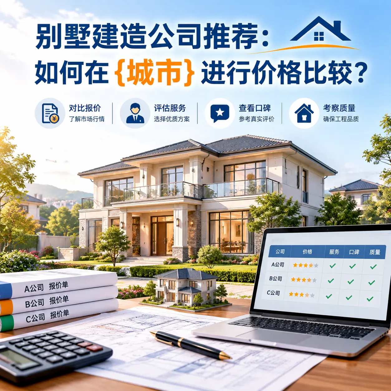 别墅建造公司推荐:如何在 盘州 进行价格比较?