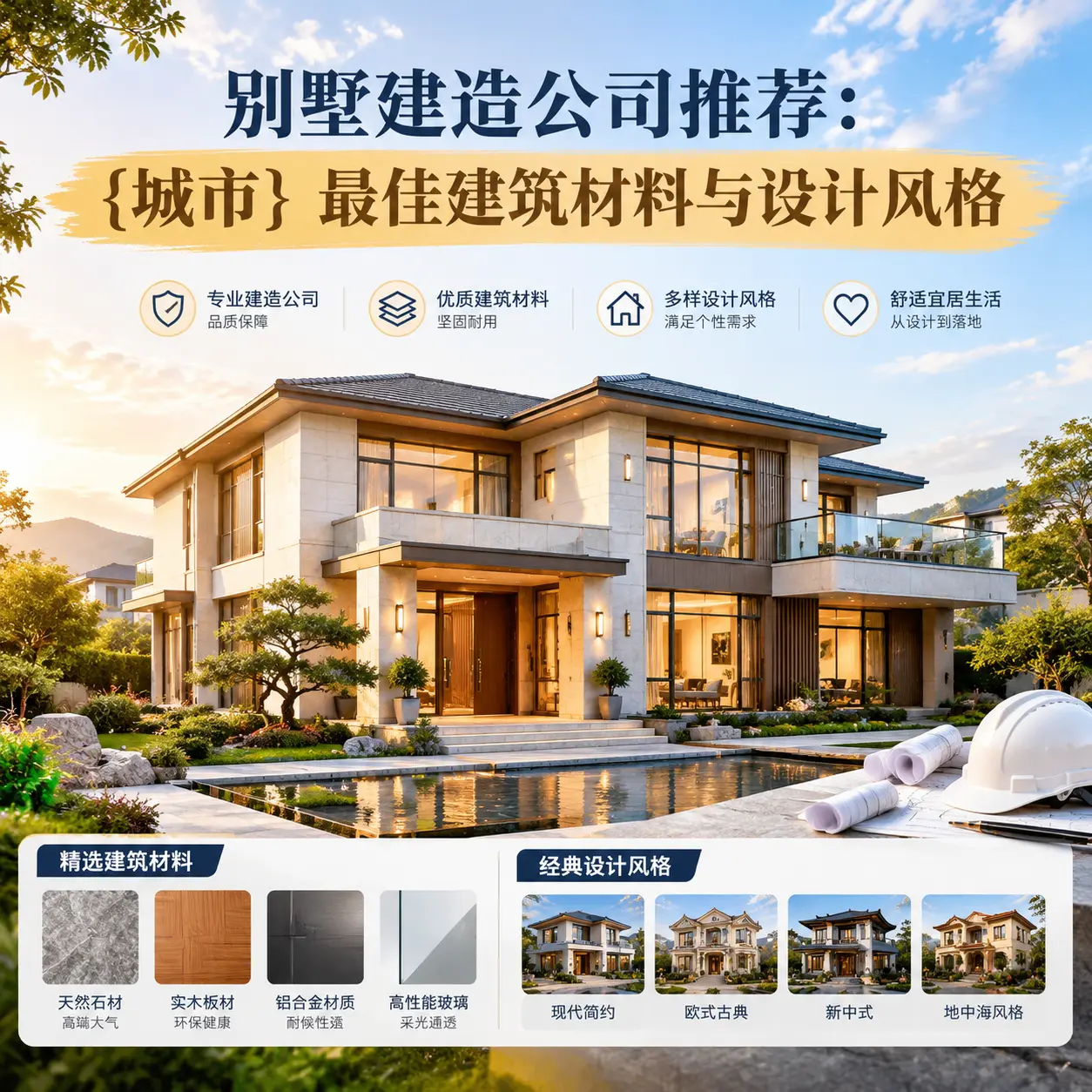 别墅建造公司推荐: 盘州 最佳建筑材料与设计风格