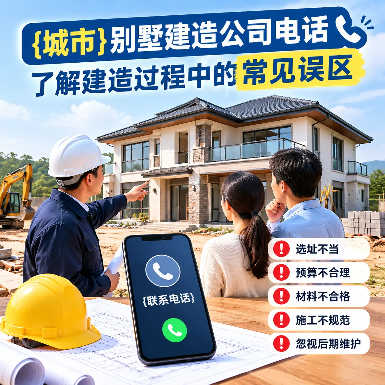 盘州别墅建造公司电话，了解建造过程中的常见误区